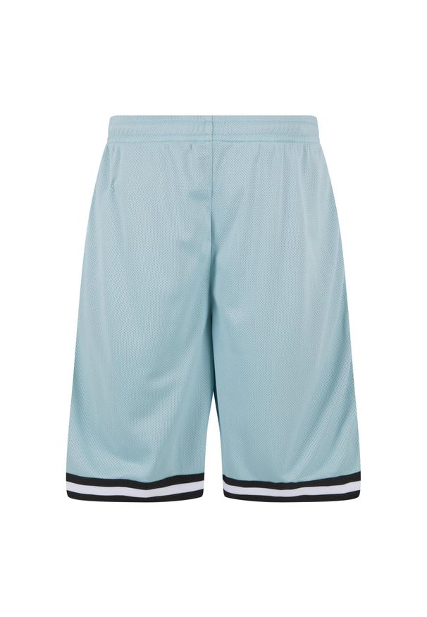 Urban Classics - Shorty Męskie Siatka Paski. Kolor: czarny, niebieski, wielokolorowy, biały. Wzór: paski. Sport: turystyka piesza