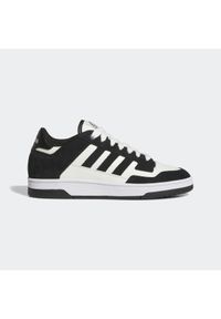 Adidas - Buty męskie ADIDAS Rapid Court Low. Kolor: biały, wielokolorowy, czarny. Materiał: guma, zamsz, kauczuk, materiał, syntetyk. Szerokość cholewki: normalna. Sport: koszykówka