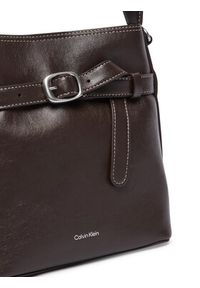 Calvin Klein Torebka Buckle Mini Bucket Crossbody LV04F3550G Brązowy. Kolor: brązowy. Materiał: skórzane #3