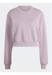 Adidas - adidas Bluza All Szn Fleece IW1226 Fioletowy Regular Fit. Kolor: fioletowy. Materiał: syntetyk, bawełna #4