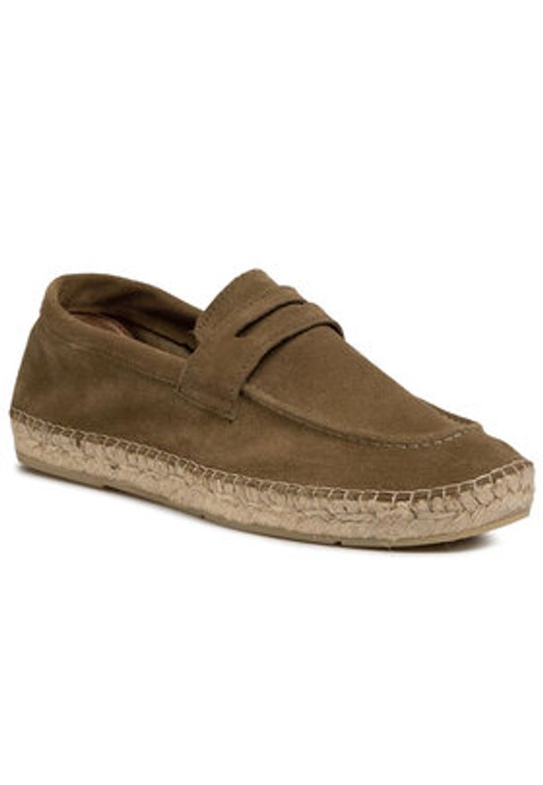 QUAZI Espadryle QZ-63-04-000619 Zielony. Kolor: zielony. Materiał: zamsz, skóra