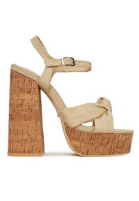 DeeZee Sandały WX2015-S-3RM Beżowy. Kolor: beżowy. Materiał: materiał