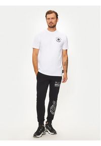 Plein Sport T-Shirt AADC MTK7940 STE001N Biały Regular Fit. Kolor: biały. Materiał: bawełna. Styl: sportowy