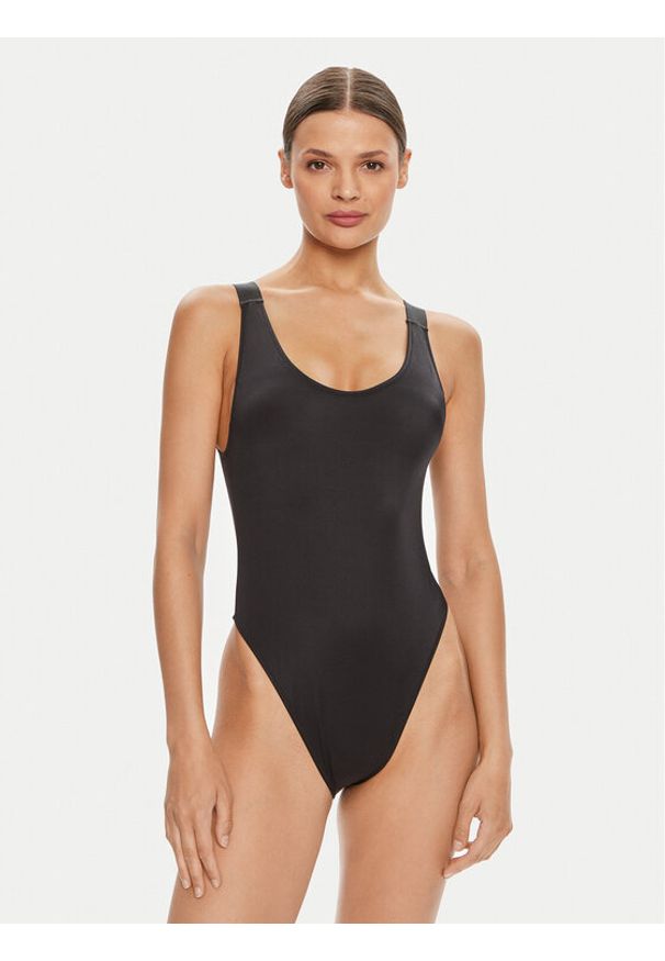 Calvin Klein Swimwear Strój kąpielowy KW0KW01599 Czarny. Kolor: czarny. Materiał: syntetyk