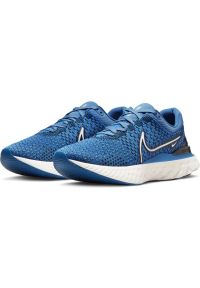 Buty Nike React Infinity Run Flyknit 3 M DH5392-400 niebieskie. Kolor: niebieski. Materiał: materiał, guma. Szerokość cholewki: normalna. Sport: bieganie #4