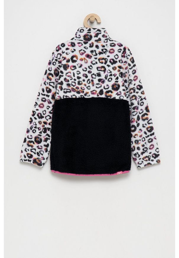 Roxy Bluza dziecięca kolor czarny wzorzysta. Okazja: na co dzień. Kolor: czarny. Materiał: materiał, dzianina. Styl: casual