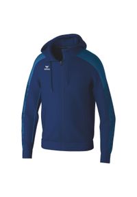 ERIMA - Bluza dresowa z kapturem Erima Evo Star. Typ kołnierza: kaptur. Kolor: niebieski. Materiał: dresówka. Sport: piłka ręczna, fitness #1