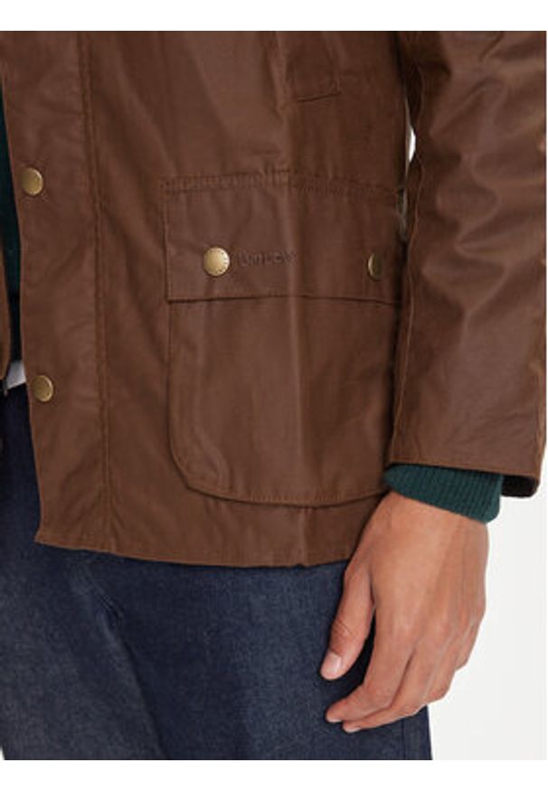 Barbour Kurtka przejściowa Ashby MWX0339BR31 Brązowy Regular Fit. Kolor: brązowy. Materiał: bawełna