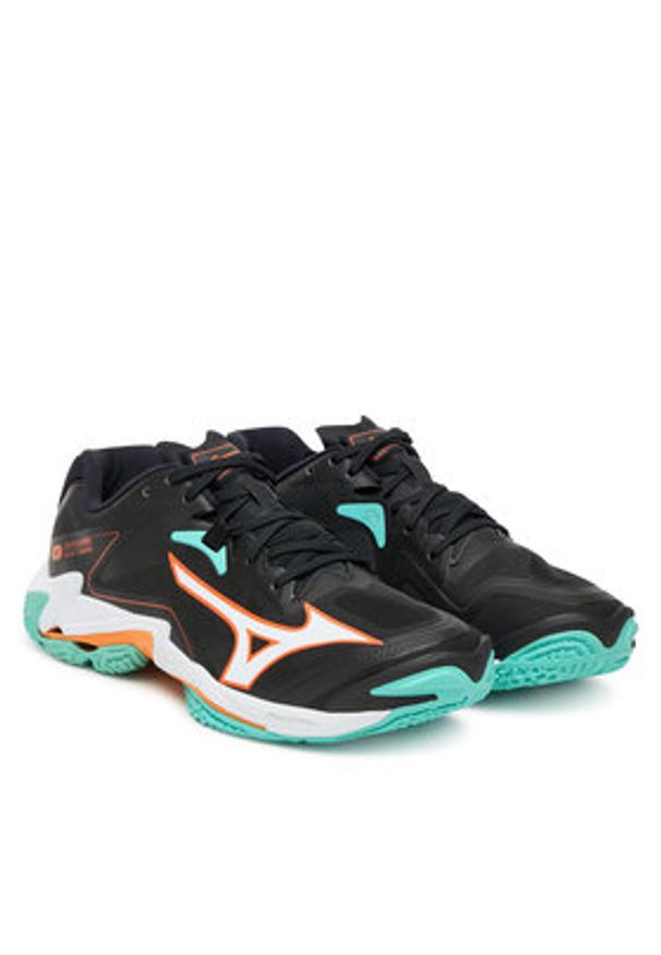 Mizuno Buty halowe Wave Lightning Z8 V1GA2400 Czarny. Kolor: czarny. Materiał: skóra. Model: Mizuno Wave