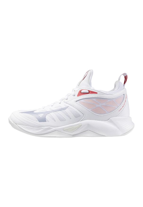 Buty Kobieta Mizuno Wave Dimension biały. Okazja: na co dzień. Kolor: biały, wielokolorowy, różowy. Model: Mizuno Wave. Sport: siatkówka