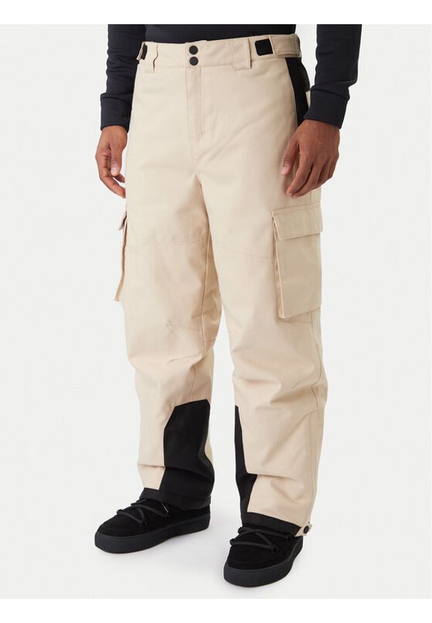 Guess Spodnie narciarskie M5BB77 WF182 Beżowy Regular Fit. Kolor: beżowy. Materiał: syntetyk. Sport: narciarstwo