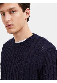 Selected Homme Sweter Henry 16086685 Granatowy Relaxed Fit. Kolor: niebieski. Materiał: syntetyk #5