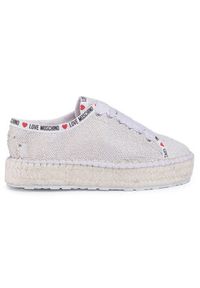 Love Moschino - LOVE MOSCHINO Espadryle JA10383G0AJL010A Beżowy. Kolor: beżowy. Materiał: syntetyk #4