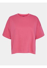 Pieces T-Shirt Chilli Summer 17118870 Różowy Loose Fit. Kolor: różowy. Materiał: syntetyk #1