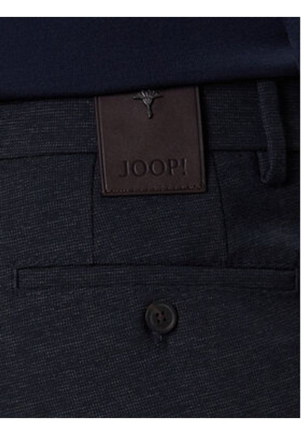 JOOP! Chinosy Hank12 30048558 Granatowy Slim Fit. Kolor: niebieski. Materiał: wiskoza, syntetyk