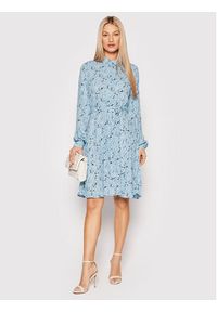 Selected Femme Sukienka koszulowa Fiola 16083878 Niebieski Regular Fit. Kolor: niebieski. Materiał: wiskoza. Typ sukienki: koszulowe #4