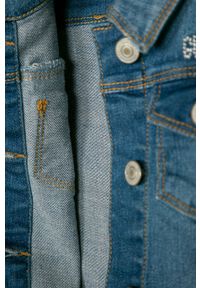 Guess Jeans - Kurtka dziecięca 92-122 cm. Okazja: na co dzień. Typ kołnierza: bez kaptura. Kolor: niebieski. Materiał: jeans. Styl: casual #3