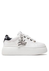 Karl Lagerfeld - KARL LAGERFELD Sneakersy KL42376A Biały. Kolor: biały. Materiał: skóra #1