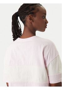 Tommy Jeans T-Shirt Badge Colour-Blocked DW0DW18706 Różowy Oversize. Kolor: różowy. Materiał: bawełna #3