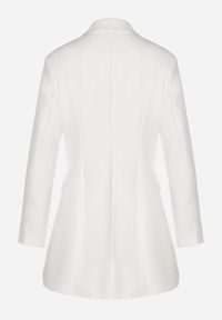 Born2be - Biała Kopertowa Sukienka z Imitacją Kieszeni Talriti. Kolor: biały. Typ sukienki: kopertowe. Styl: elegancki #5