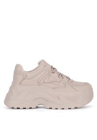 DeeZee Sneakersy LZ0893-01 Beżowy. Kolor: beżowy. Materiał: skóra #1