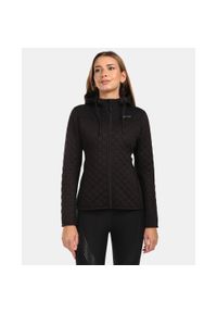 Damska ocieplana bluza z kapturem z polaru Kilpi NEVIA-W. Typ kołnierza: kaptur. Kolor: czarny. Materiał: polar. Sport: turystyka piesza #1