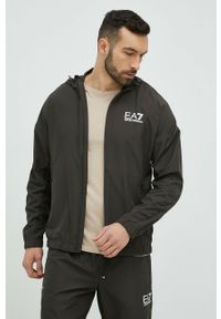 EA7 Emporio Armani dres męski kolor zielony. Kolor: zielony. Materiał: dresówka #1