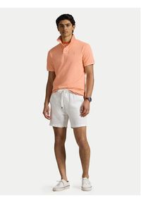 Polo Ralph Lauren Polo 710969626004 Pomarańczowy Custom Slim Fit. Typ kołnierza: polo. Kolor: pomarańczowy. Materiał: bawełna #4