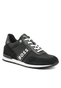BOSS - Boss Sneakersy J29332 S Czarny. Kolor: czarny. Materiał: materiał #4