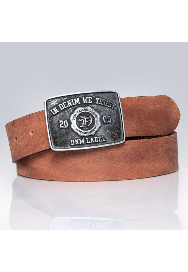 Tom Tailor - TOM TAILOR PASEK SKÓRZANY TM0173R13 40mm Gürtel Q.2081 0660. Materiał: skóra