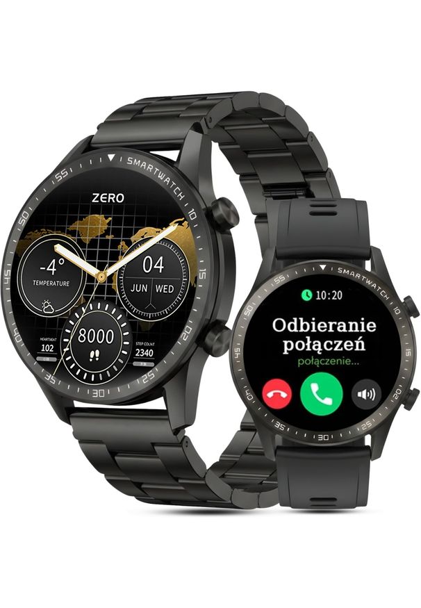 Smartwatch Gravity Zegarek męski SMARTWATCH GRAVITY GT10-1 BK/BK/BK STEEL PROF. Rodzaj zegarka: smartwatch