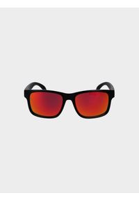 4f - Okulary przeciwsłoneczne z multibarwną powłoką uniseks - granatowe. Kolor: czarny. Wzór: gradientowy