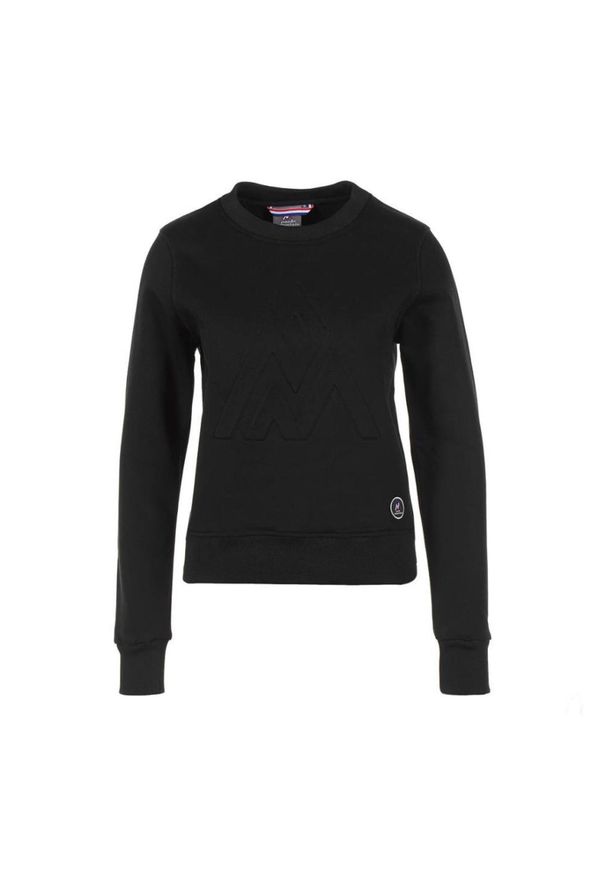 PEAK MOUNTAIN - Damska bluza polarowa Peak Mountain. Kolor: czarny. Materiał: polar