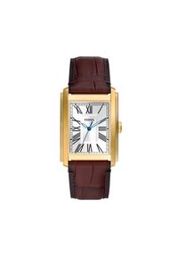 Fossil Zegarek Carraway FS6011 Brązowy. Kolor: brązowy