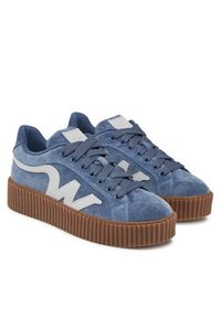 Weekend Max Mara Sneakersy 2515761094600 Niebieski. Kolor: niebieski. Materiał: zamsz, skóra