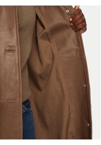 Herskind Płaszcz przejściowy Halston 5470175 Brązowy Loose Fit. Kolor: brązowy. Materiał: skóra #3