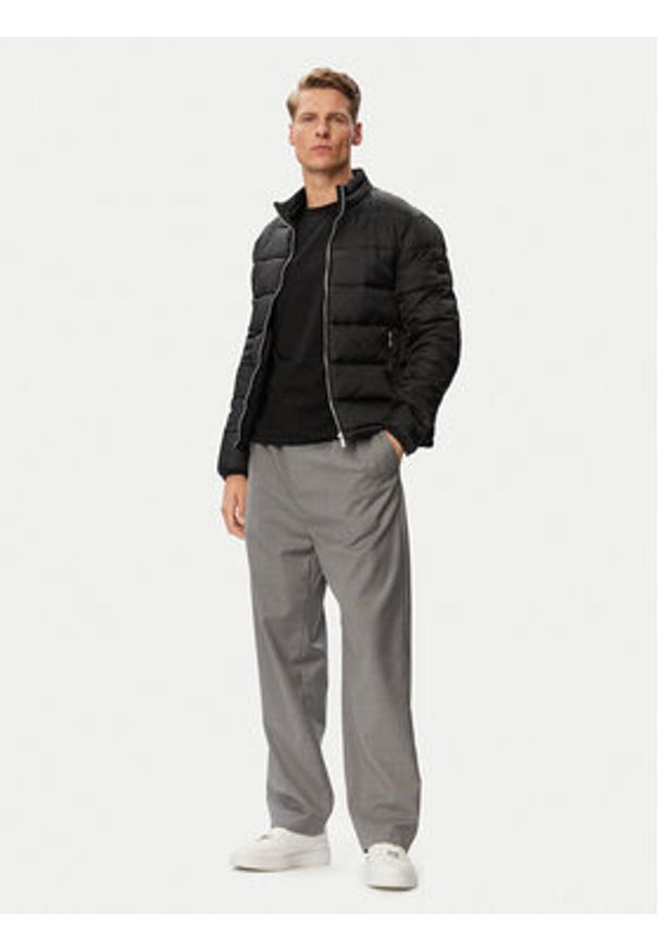 Karl Lagerfeld - KARL LAGERFELD Kurtka przejściowa 505021 563592 Czarny Regular Fit. Typ kołnierza: dekolt w karo. Kolor: czarny. Materiał: syntetyk
