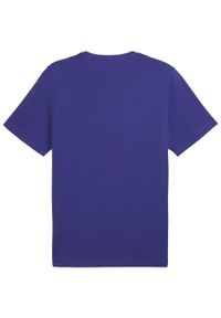 Puma - Męska Koszulka Z Logo Essential. Kolor: fioletowy