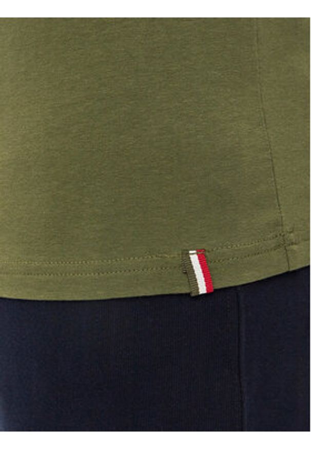 Aeronautica Militare T-Shirt AM1UTI002 Zielony Regular Fit. Kolor: zielony. Materiał: bawełna