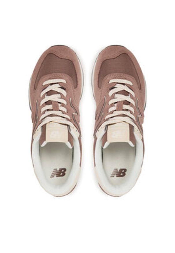 New Balance Sneakersy WL574RTS Brązowy. Kolor: brązowy. Materiał: skóra, zamsz. Model: New Balance 574