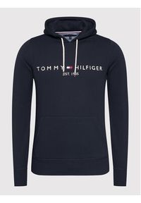 TOMMY HILFIGER - Tommy Hilfiger Bluza Core Logo MW0MW10752 Granatowy Regular Fit. Kolor: niebieski. Materiał: syntetyk #3