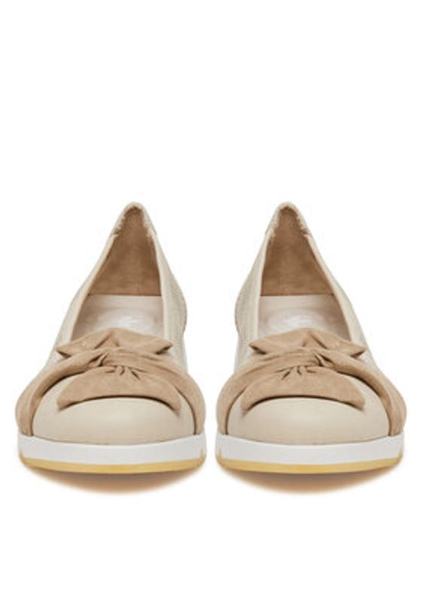 Rieker Baleriny CEO-L3066-60 Beżowy. Kolor: beżowy. Materiał: materiał