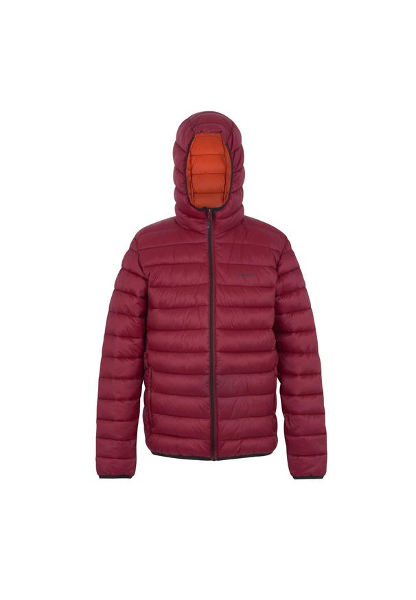 Regatta - Męska Ocieplana Kurtka Z Kapturem Marizion. Typ kołnierza: kaptur. Kolor: czerwony. Materiał: puch. Sport: turystyka piesza