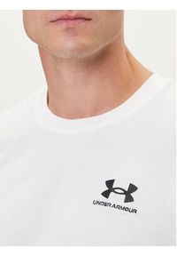 Under Armour T-Shirt Ua Logo Emb 1373997 Biały Relaxed Fit. Kolor: biały. Materiał: bawełna #4