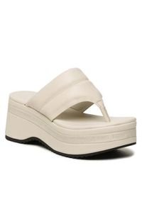 Tommy Jeans Japonki Sandal Padded EN0EN02075 Beżowy. Kolor: beżowy. Materiał: skóra #5