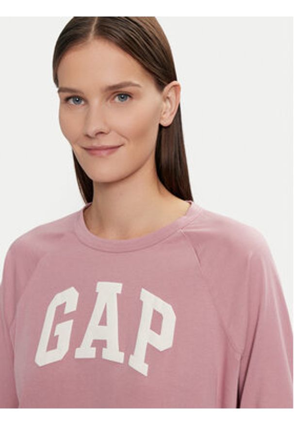 GAP - Gap Bluzka 534389-01 Różowy Relaxed Fit. Kolor: różowy. Materiał: bawełna