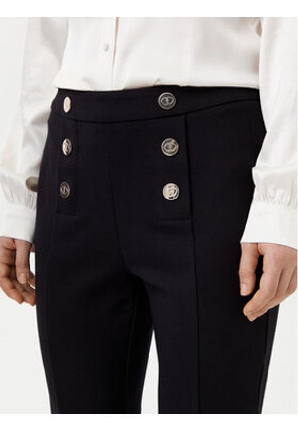 Motivi Chinosy P039Q003467N Czarny Slim Fit. Kolor: czarny. Materiał: wiskoza