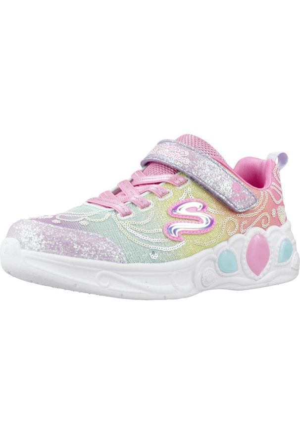 skechers - Tenisówki Skechers Model Princess Wishes Kolor Wielokolorowy. Zapięcie: rzepy. Kolor: wielokolorowy. Materiał: syntetyk, tkanina, materiał. Szerokość cholewki: normalna. Model: Skechers Sport. Sport: turystyka piesza
