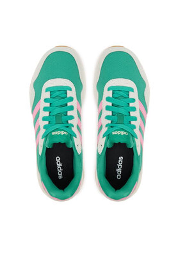 Adidas - adidas Sneakersy Run 60s 4.0 JR6631 Zielony. Kolor: zielony. Materiał: materiał. Sport: bieganie