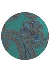 Krawat Męski - Głęboka Zieleń, Duże Paisley - Alties. Materiał: tkanina. Wzór: paisley. Styl: wizytowy, elegancki #3